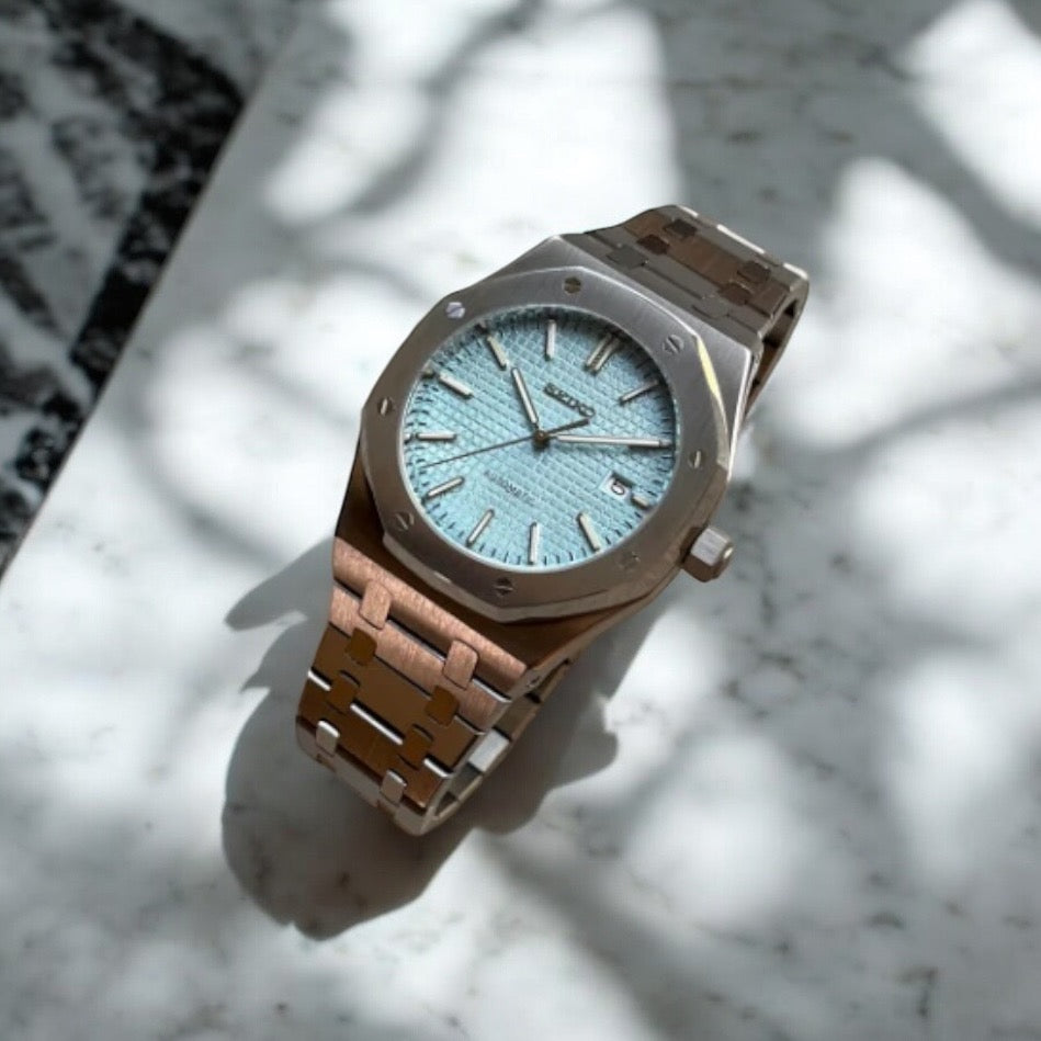 SEIKO MOD ROYAL OAK | EISBLAU