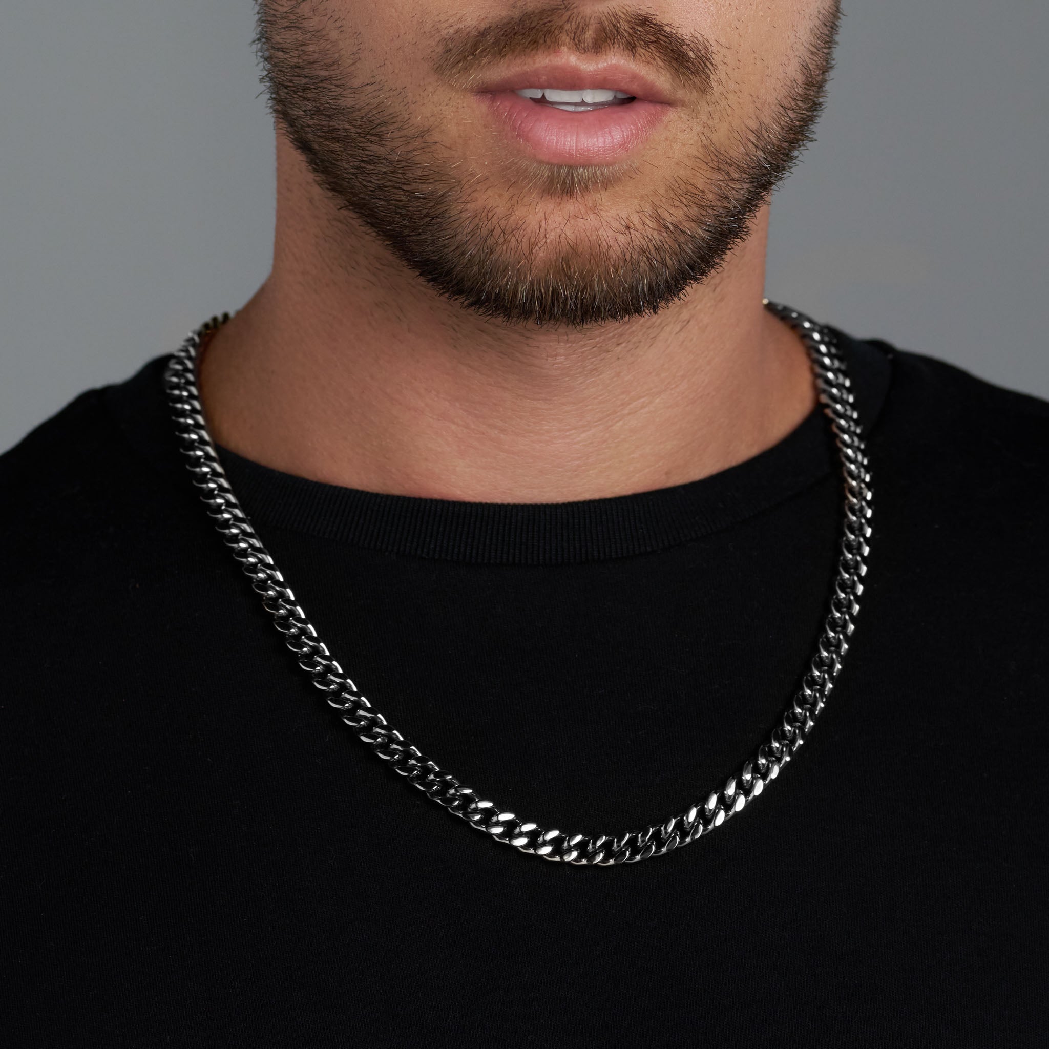 Cuban Link Chain (Silver) - 8mm