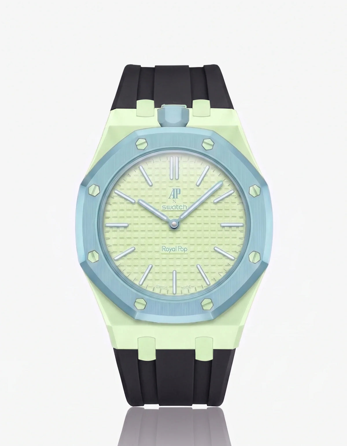 combo::mint::rubber-strap-for-ap-x-swatch-royal-pop-black