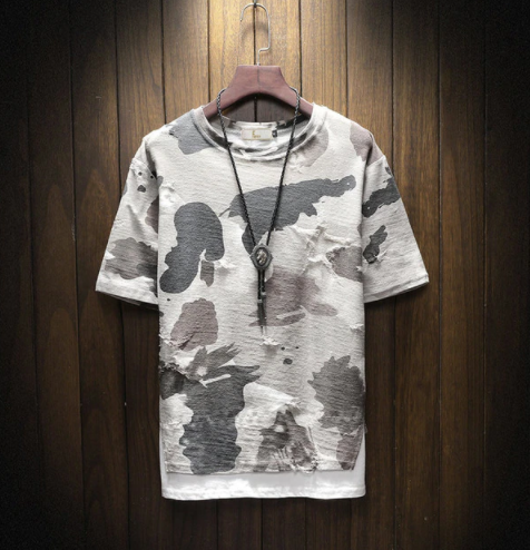 T-shirt hip-hop camouflage