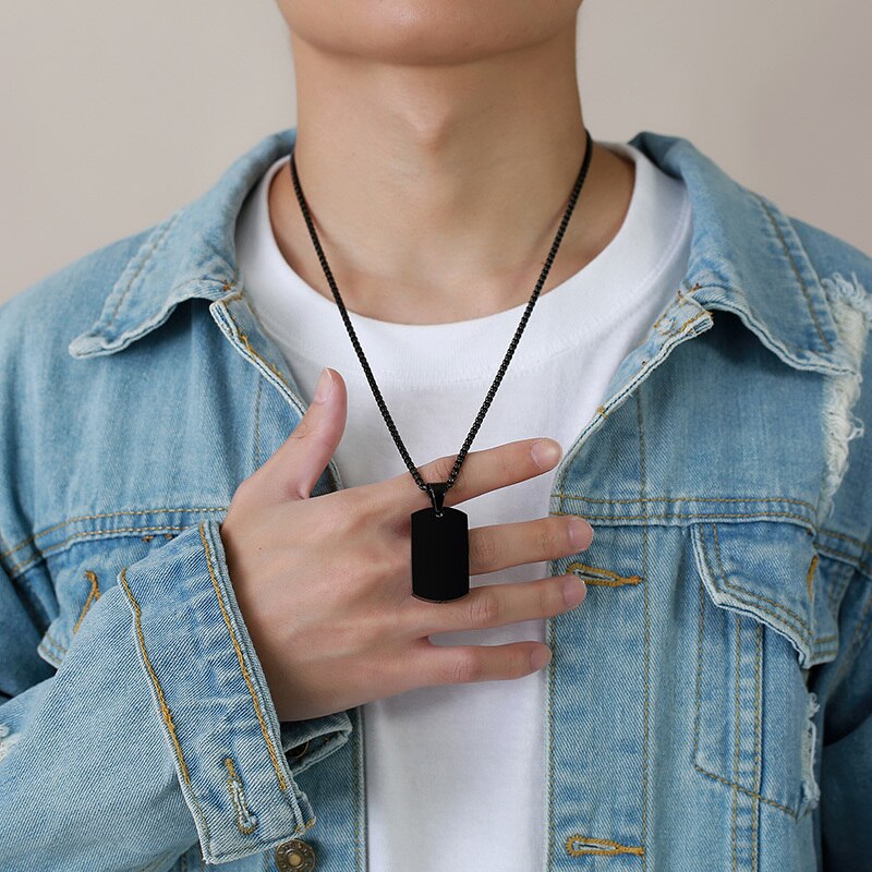 Dog Tag Container Urn Necklace