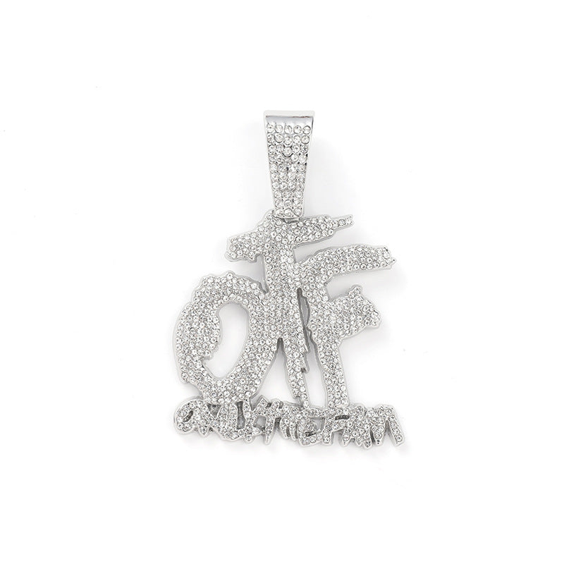 VVS Jewelry Lil Durk OTF "Solo la familia" Réplica de Cadena Cubana