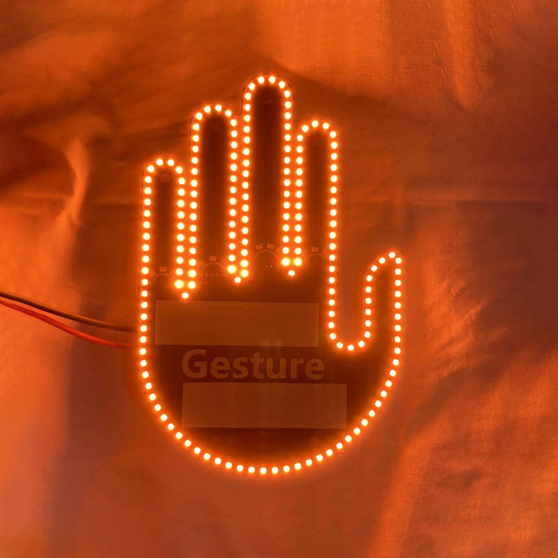 GloGesture Panneau de signalisation LED pour voiture