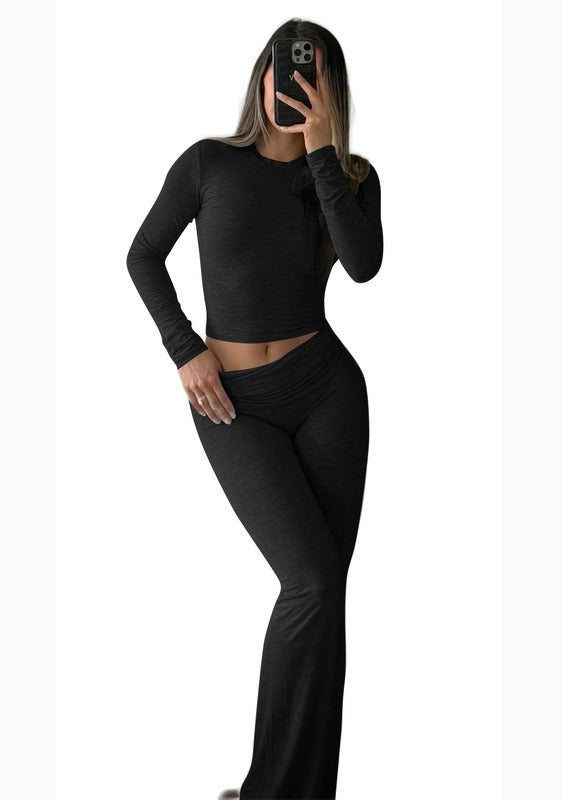 Ensemble de vêtements de détente deux pièces confortable VVS