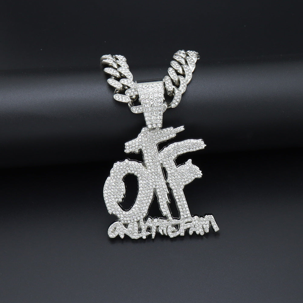 VVS Jewelry Lil Durk OTF "Solo la familia" Réplica de Cadena Cubana