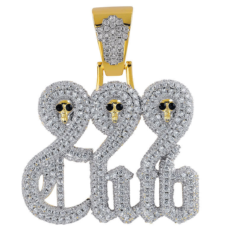 VVS Jewelry Juice Wrld 999 Club-Anhängerkette