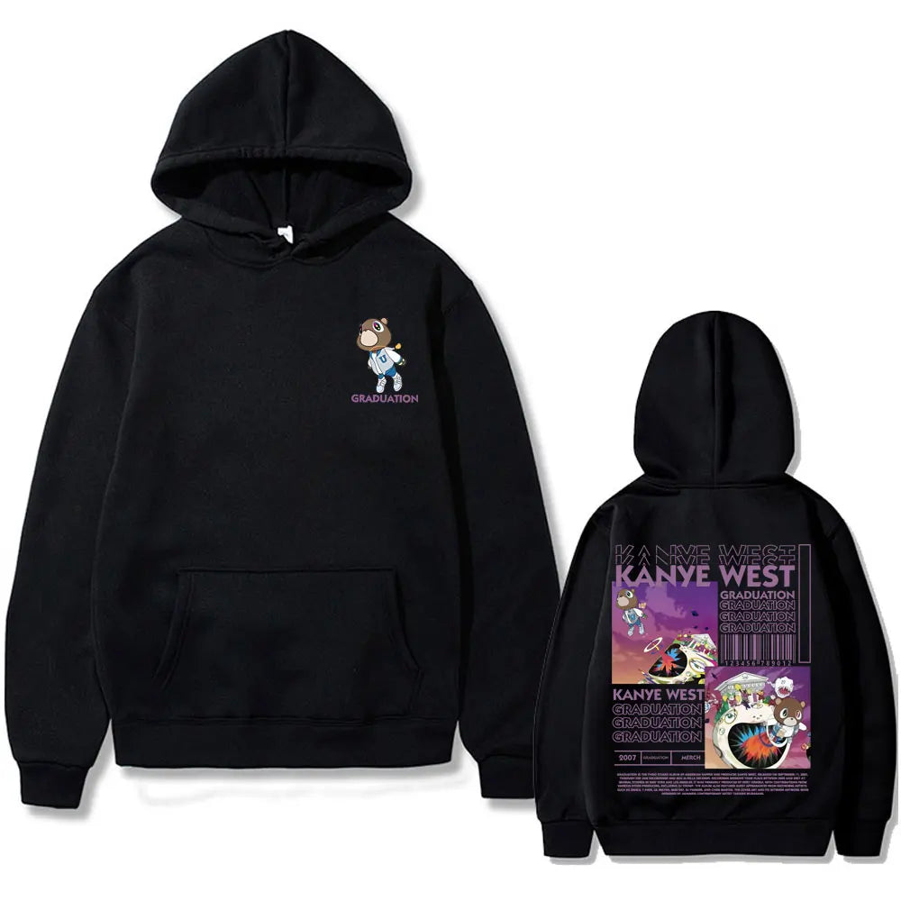 Kanye West Graduation Bear Graphic Hoodie