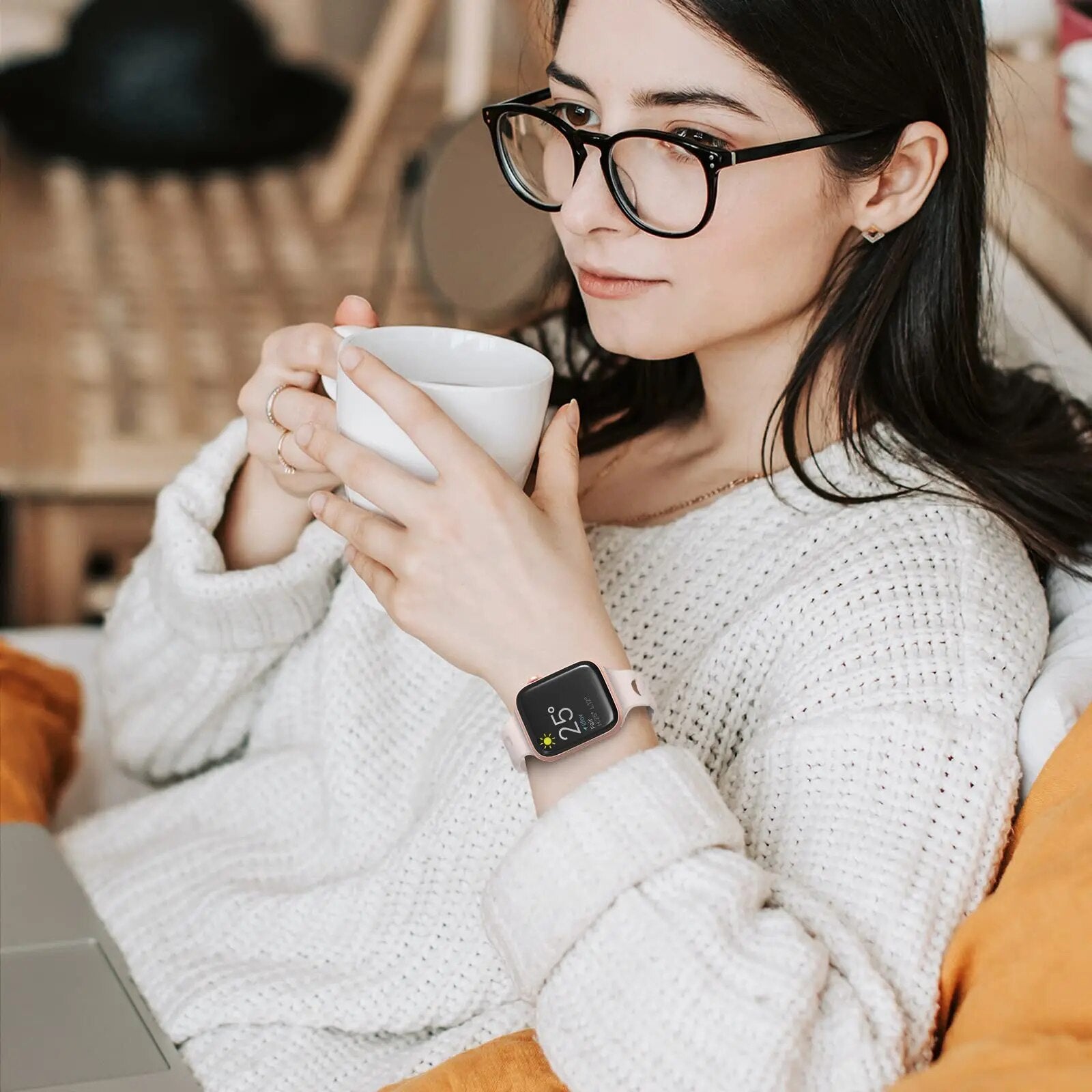 Compatible with Apple Watch - Silicone Pattern Watch Band