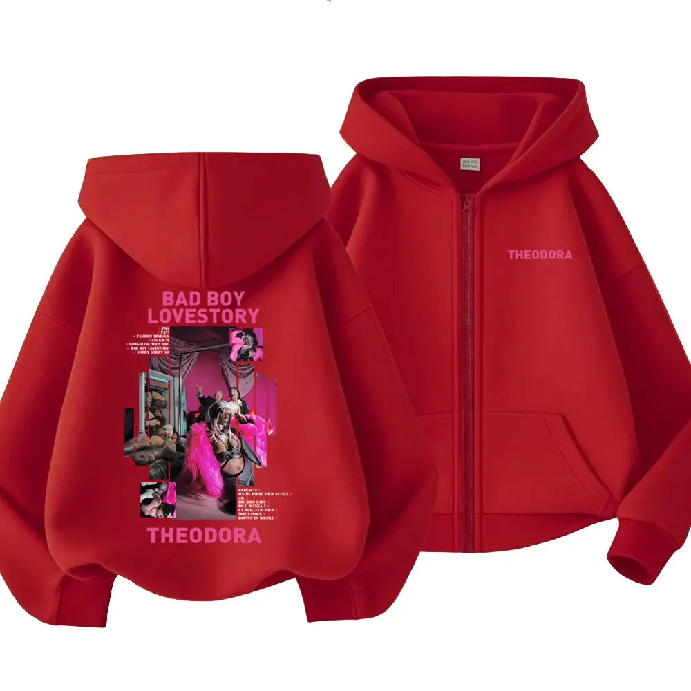 Theodora Bad Boy Lovestory Zip up Hoodie