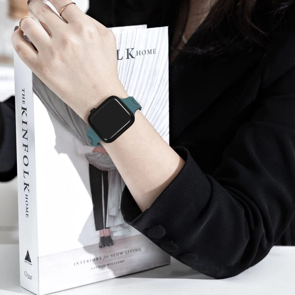 Compatible with Apple Watch - Silicone Pattern Watch Band
