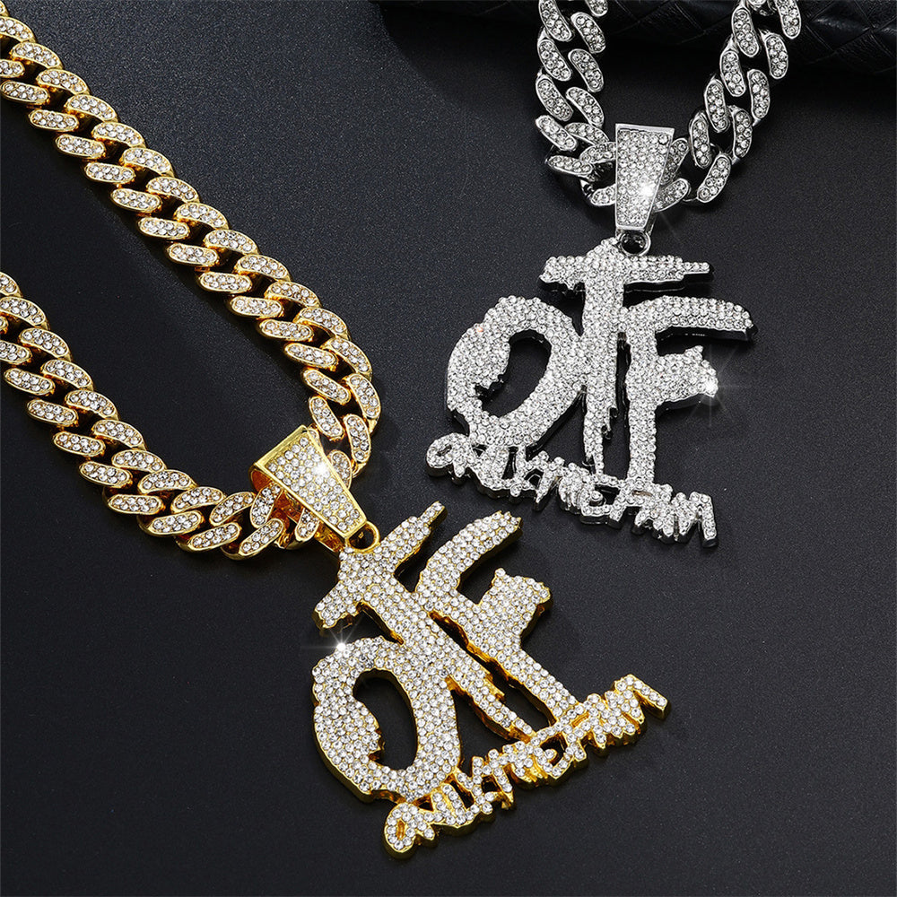 VVS Jewelry Lil Durk OTF "Solo la familia" Réplica de Cadena Cubana