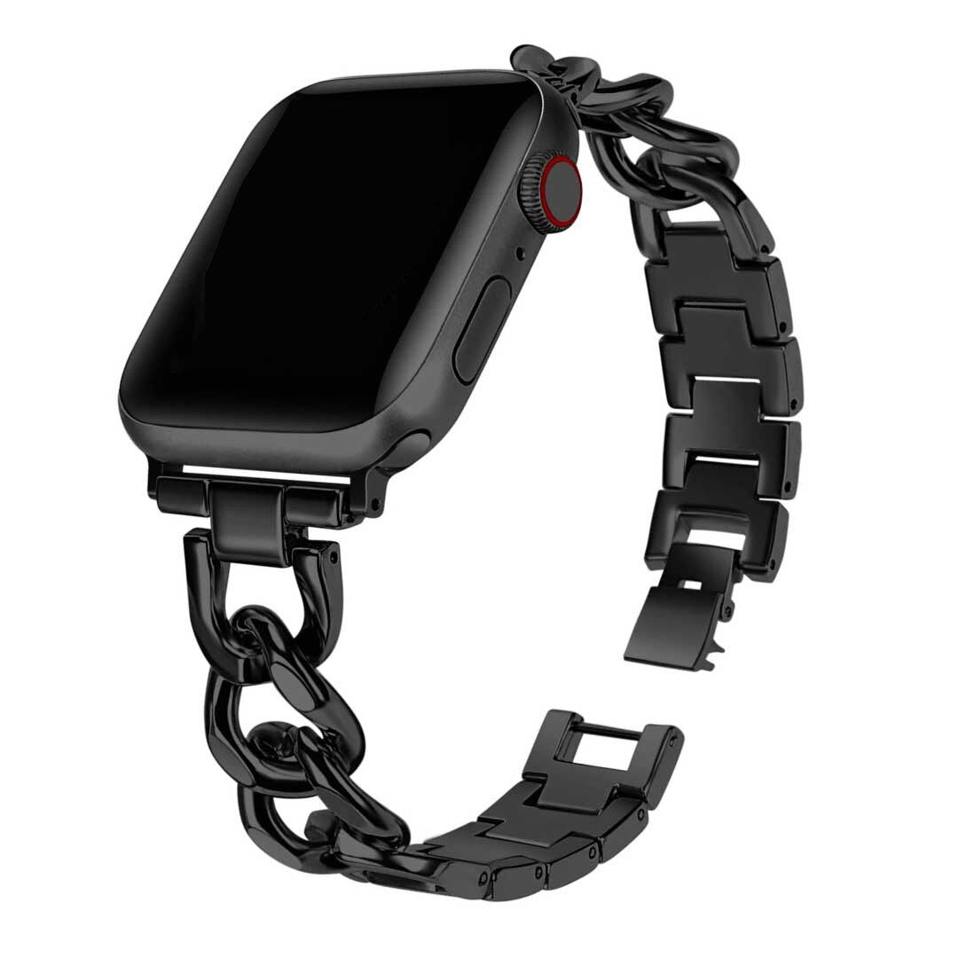 Bracelet à maillons cubains pour Apple Watch