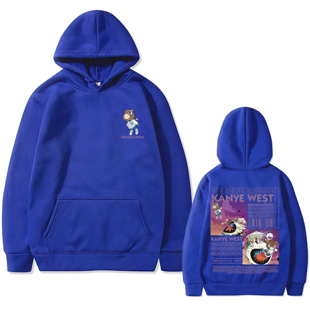 Kanye West Graduation Bear Graphic Hoodie