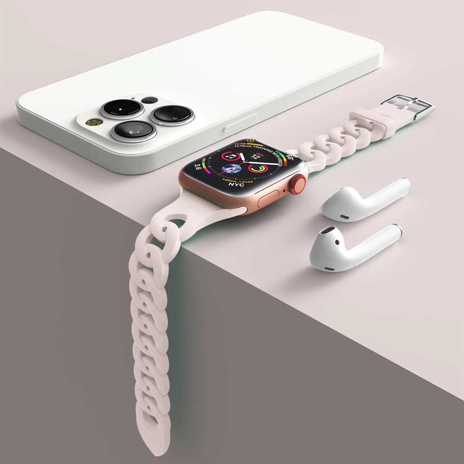 Compatible with Apple Watch - Silicone Pattern Watch Band