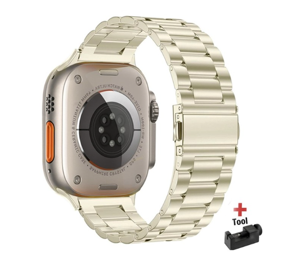 Bracelet à maillons cubains pour Apple Watch