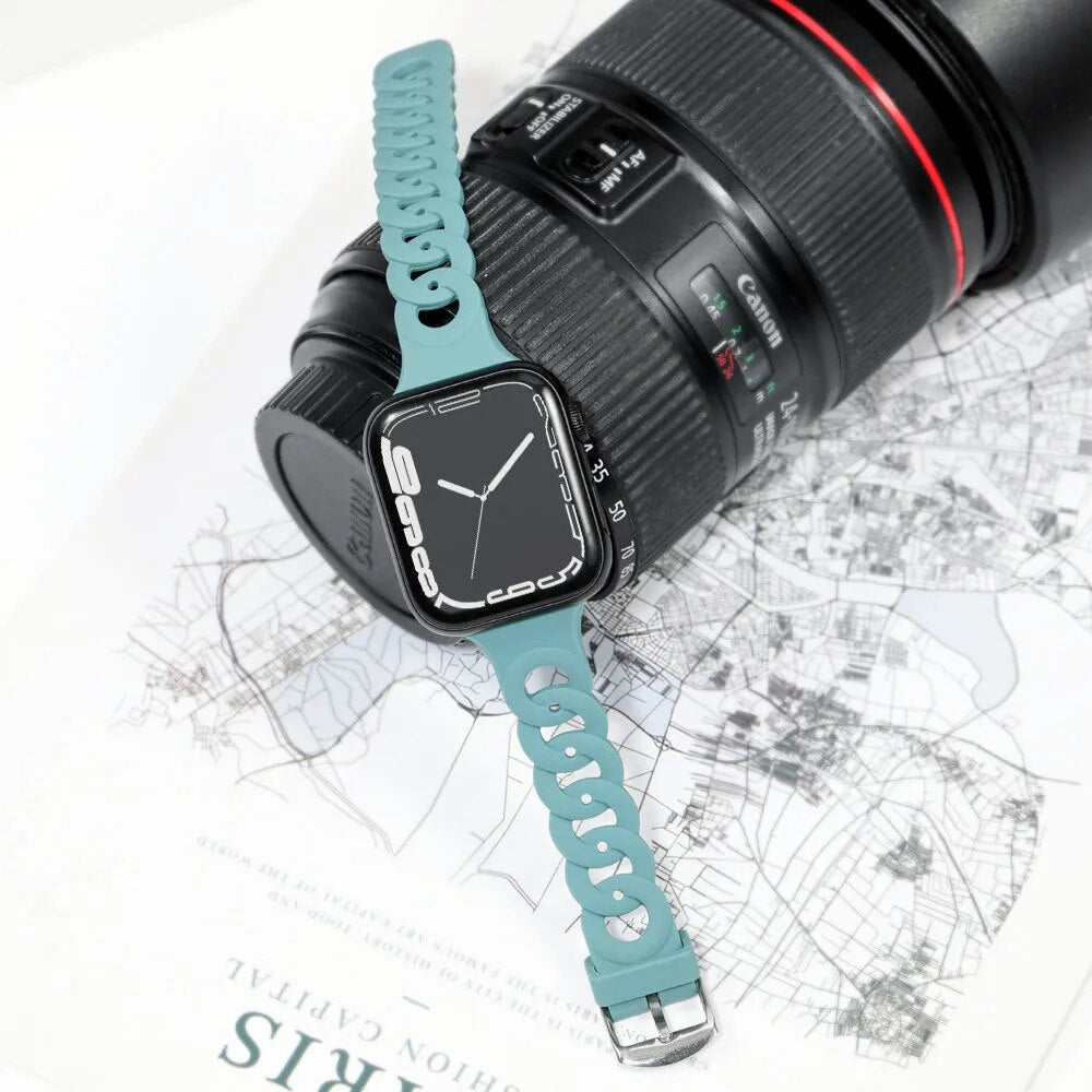 Compatible with Apple Watch - Silicone Pattern Watch Band