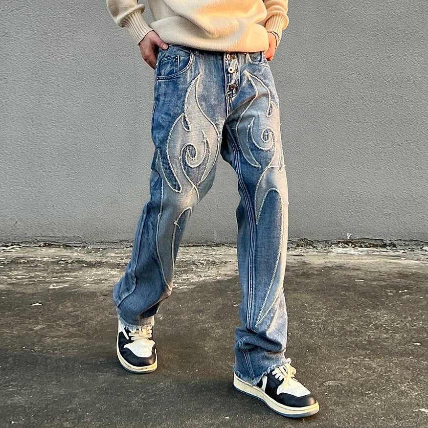 VVS Retro Straight Casual Jeans