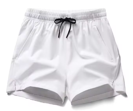 Pantalon de survêtement de sport d'été pour hommes, short léger et décontracté avec poches – Couleur unie, jogging et vêtements de plage