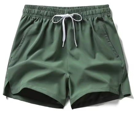 Pantalon de survêtement de sport d'été pour hommes, short léger et décontracté avec poches – Couleur unie, jogging et vêtements de plage
