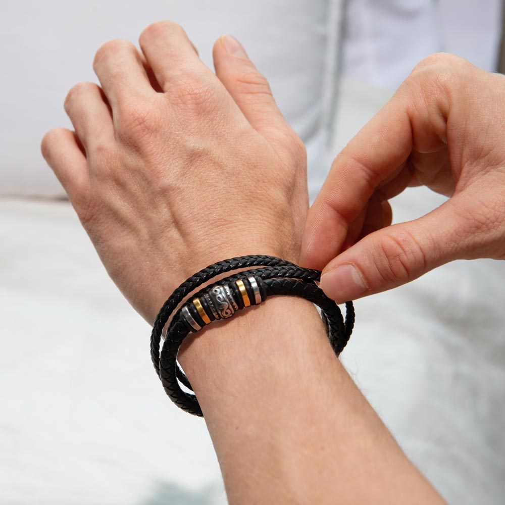 To My Man (I Love You Forever and Always) Message Card Bracelet