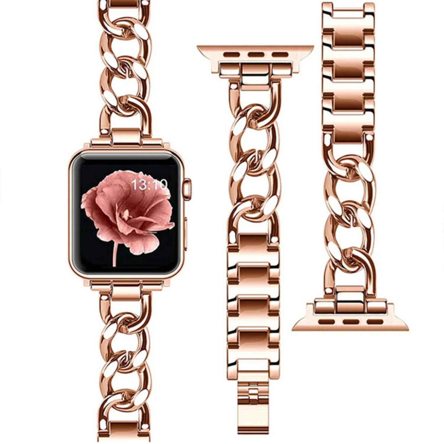 Bracelet de montre Apple à chaîne cubaine