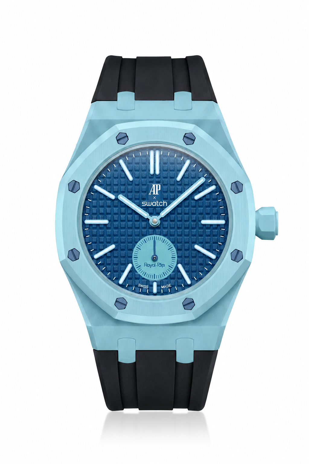 combo::lan-ba-blue::rubber-strap-for-ap-x-swatch-royal-pop-black
