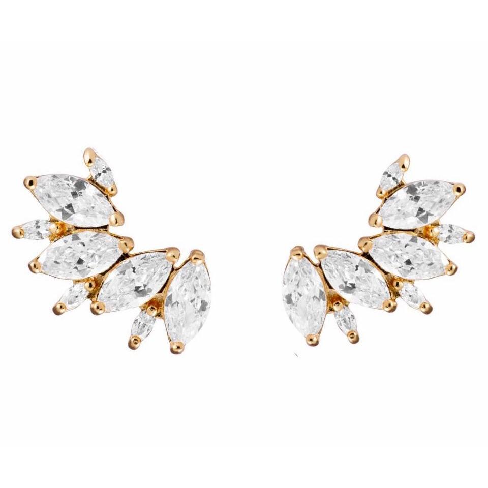 Boucles d'oreilles Elise Ear Crawler en pierre
