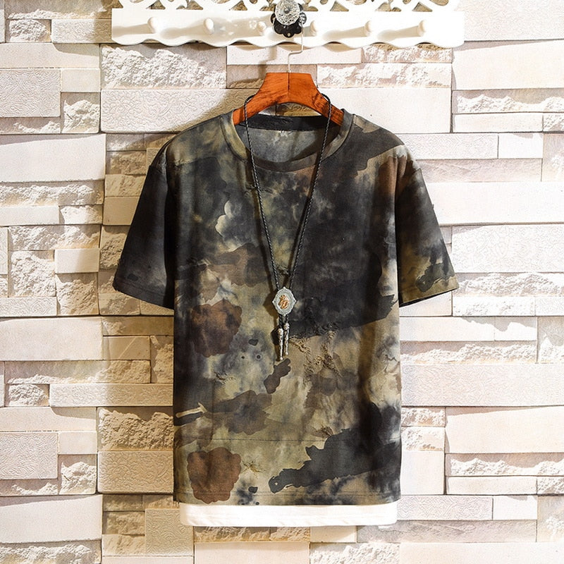 T-shirt hip-hop camouflage