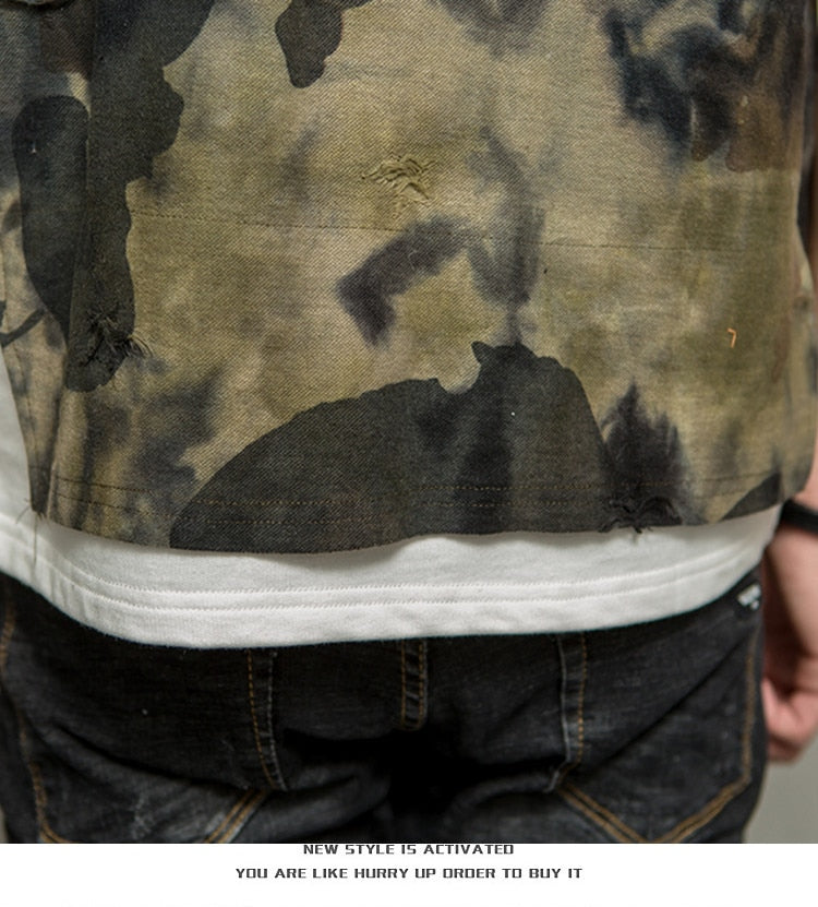 T-shirt hip-hop camouflage
