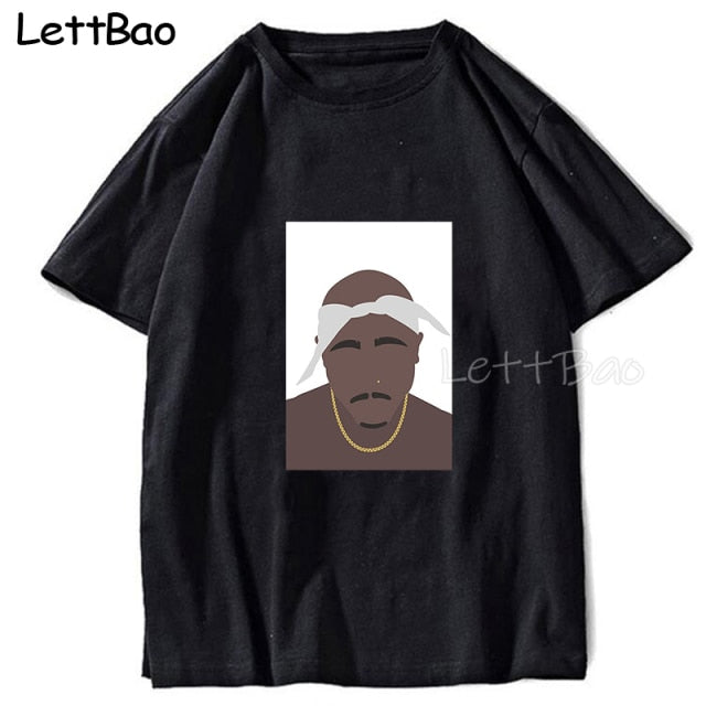 T-shirt de rap vintage Tupac