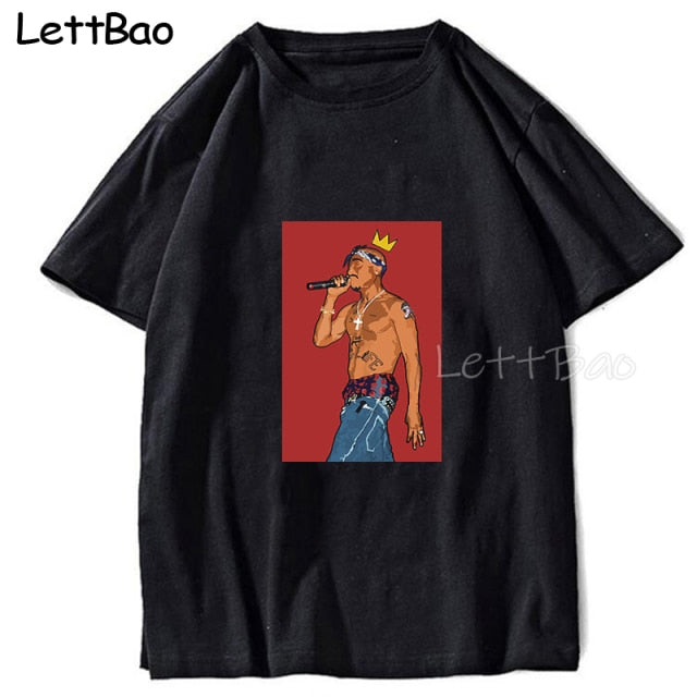 T-shirt de rap vintage Tupac