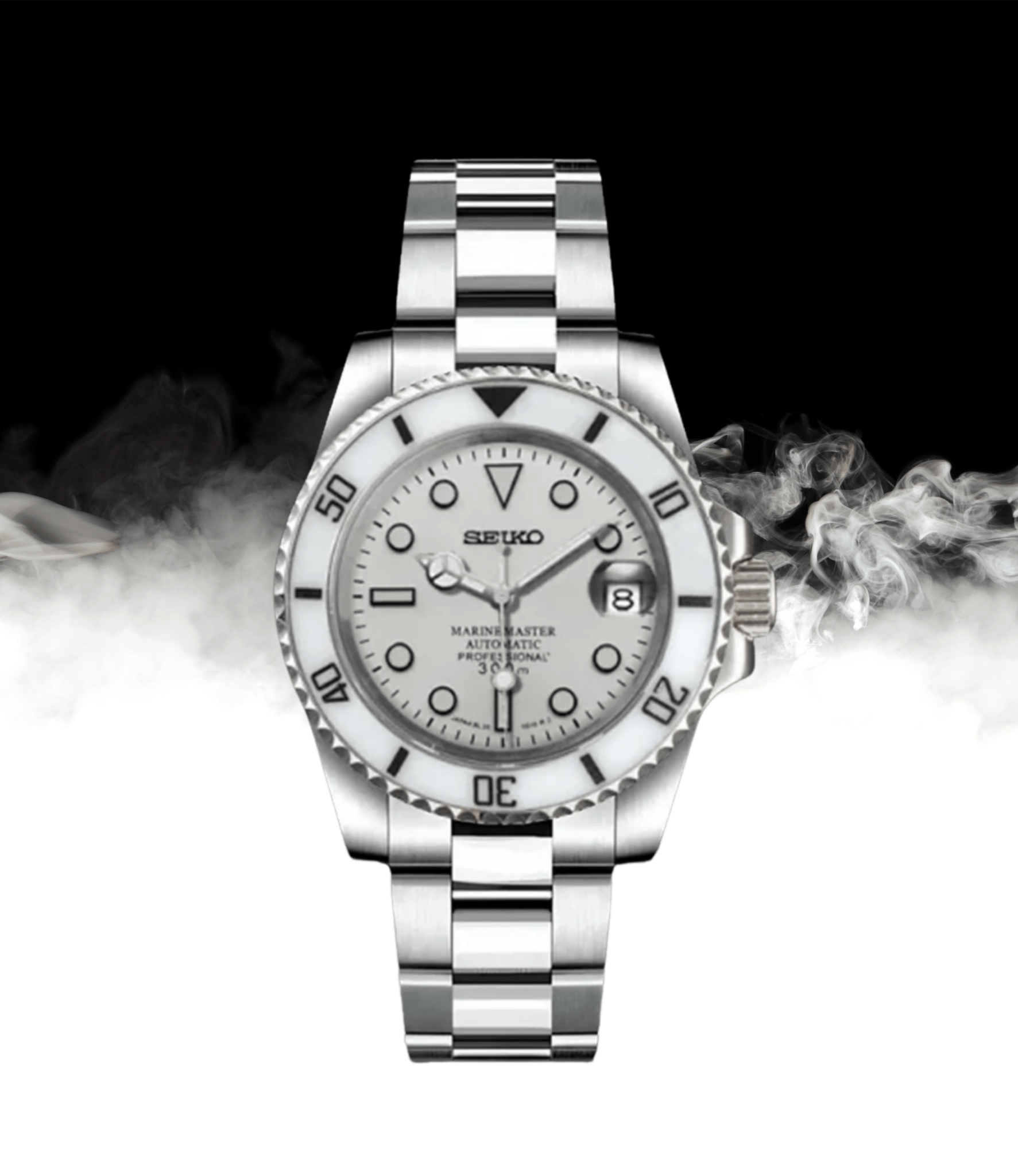SEIKO SUBMARINER - WHITE STEEL
