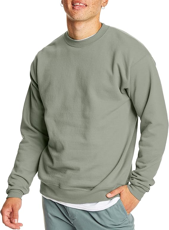 Sweat-shirt ras du cou en polaire EcoSmart pour homme