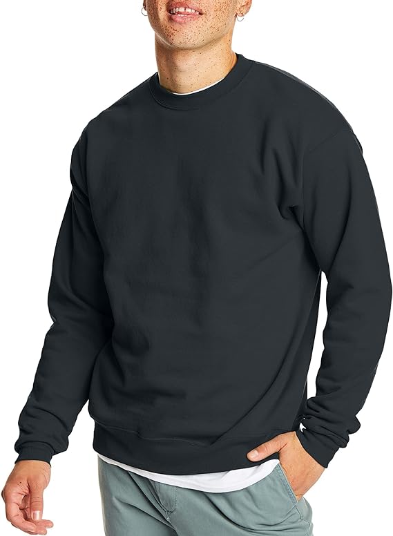 Sweat-shirt ras du cou en polaire EcoSmart pour homme