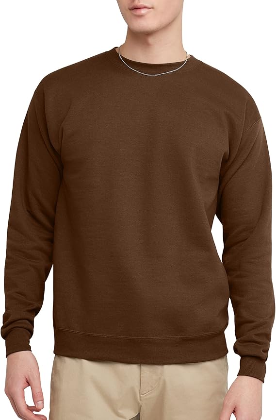 Sweat-shirt ras du cou en polaire EcoSmart pour homme