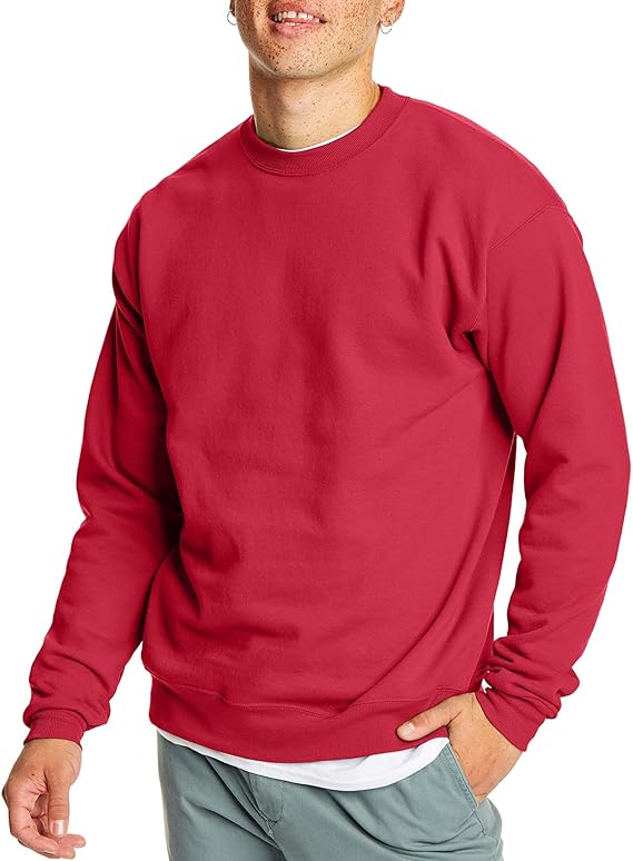 Sweat-shirt ras du cou en polaire EcoSmart pour homme