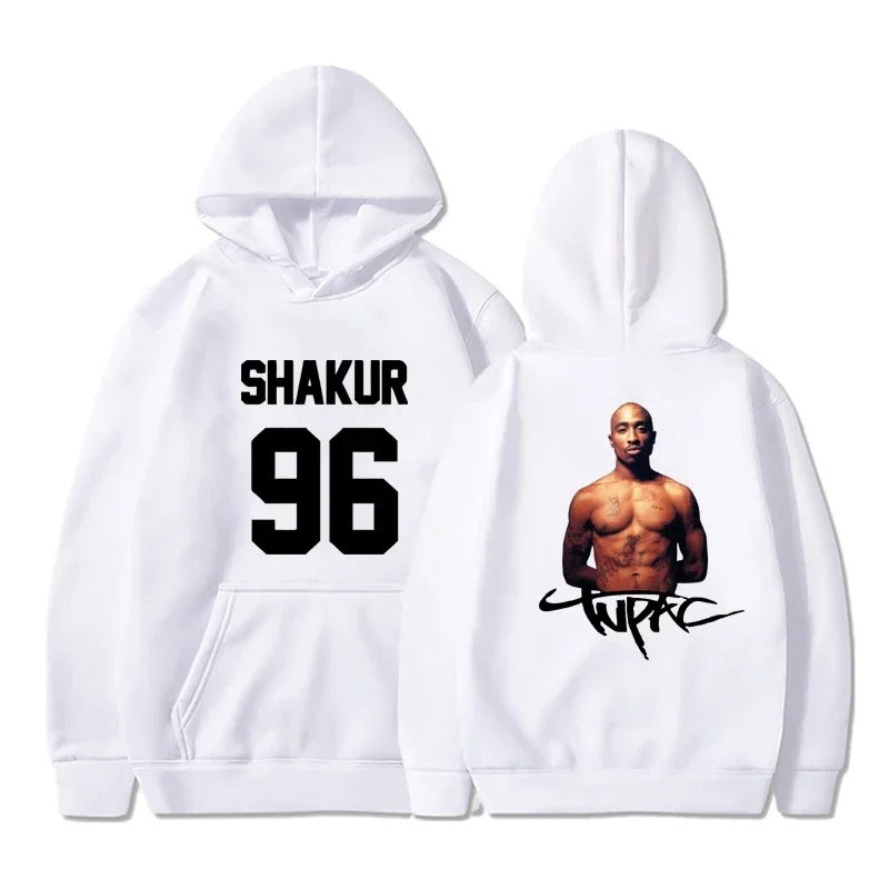 Gangsta 2Pac Winter Herbst 90er Jahre Grafik Hoodies