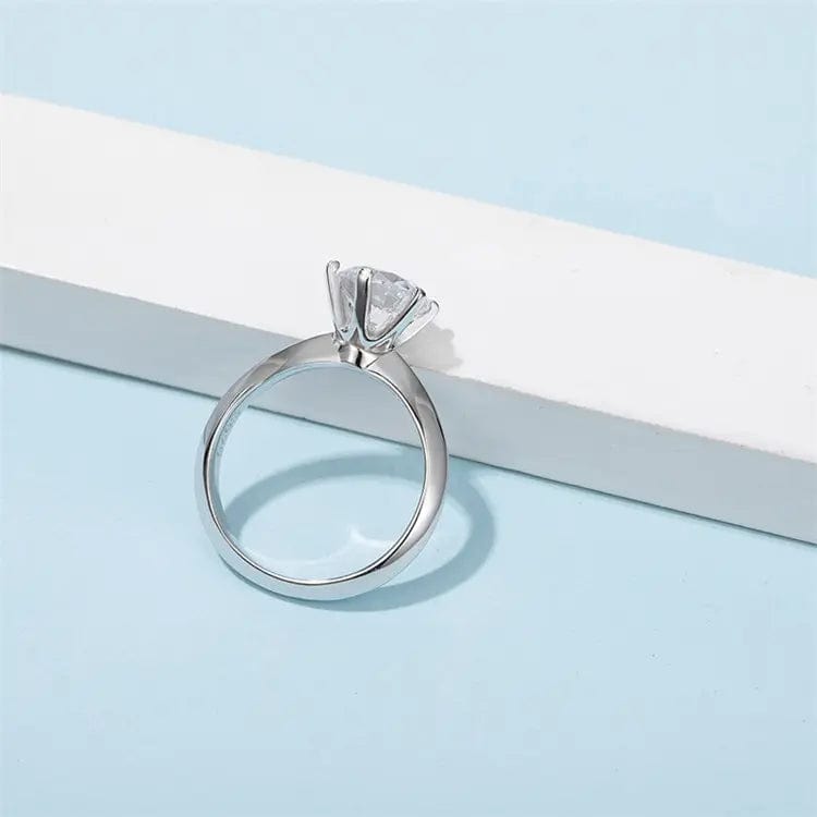 VVS Jewelry hip hop jewelry 2CT Classic 8mm S925 Hexagon Moissanite Engagement Ring