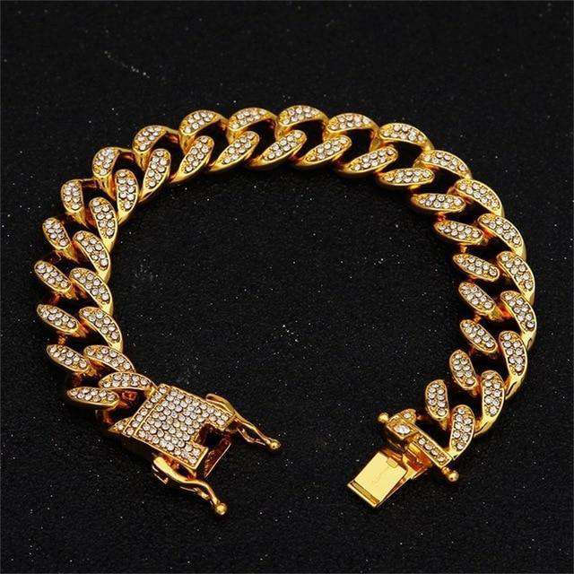VVS Jewelry hip hop jewelry Cuban VVS Jewelry Gold/Silver Cuban Chain + FREE Cuban Bracelet Bundle - (TODAY ONLY)