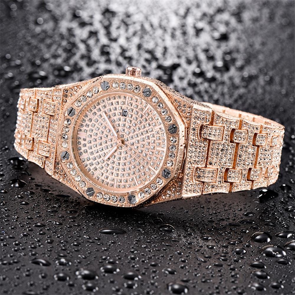 VVS Jewelry hip hop jewelry Iced Bust Down Cali Watch