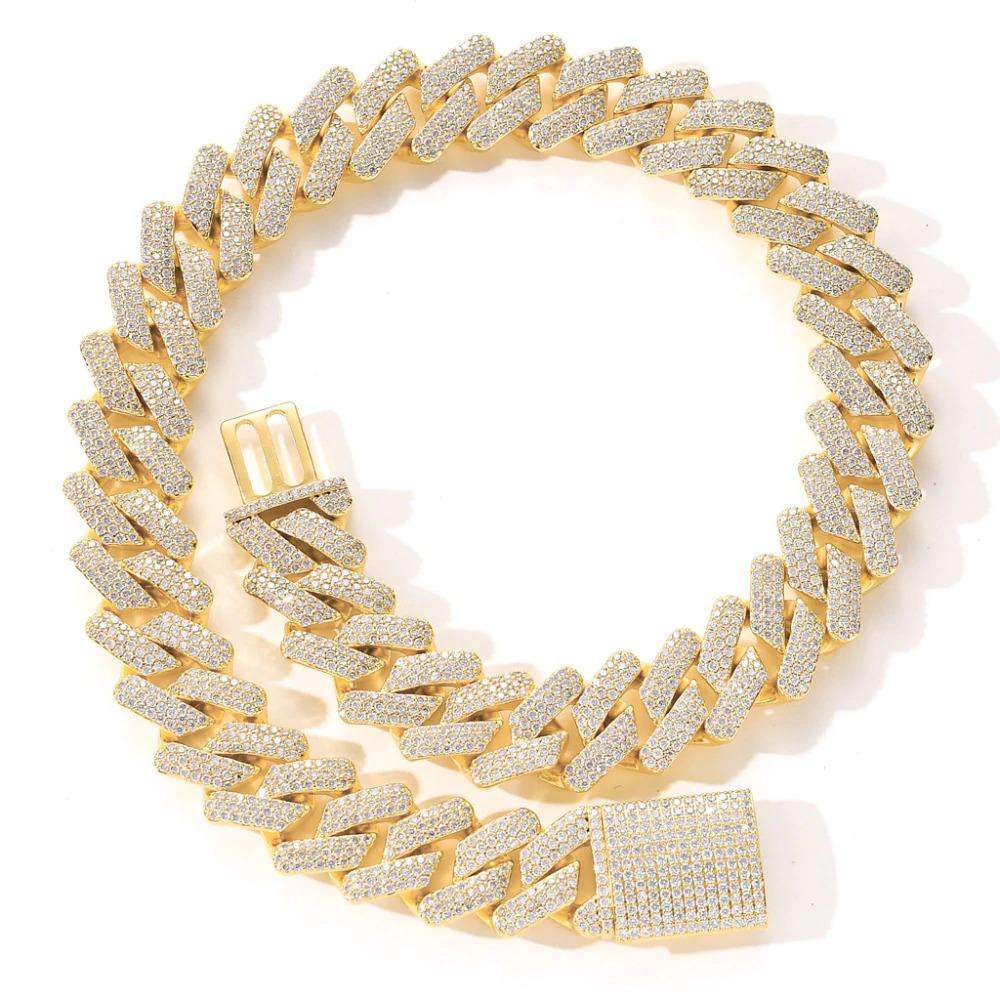 VVS Jewelry hip hop jewelry VVS Jewelry Micro Paved Prong Cuban Chain