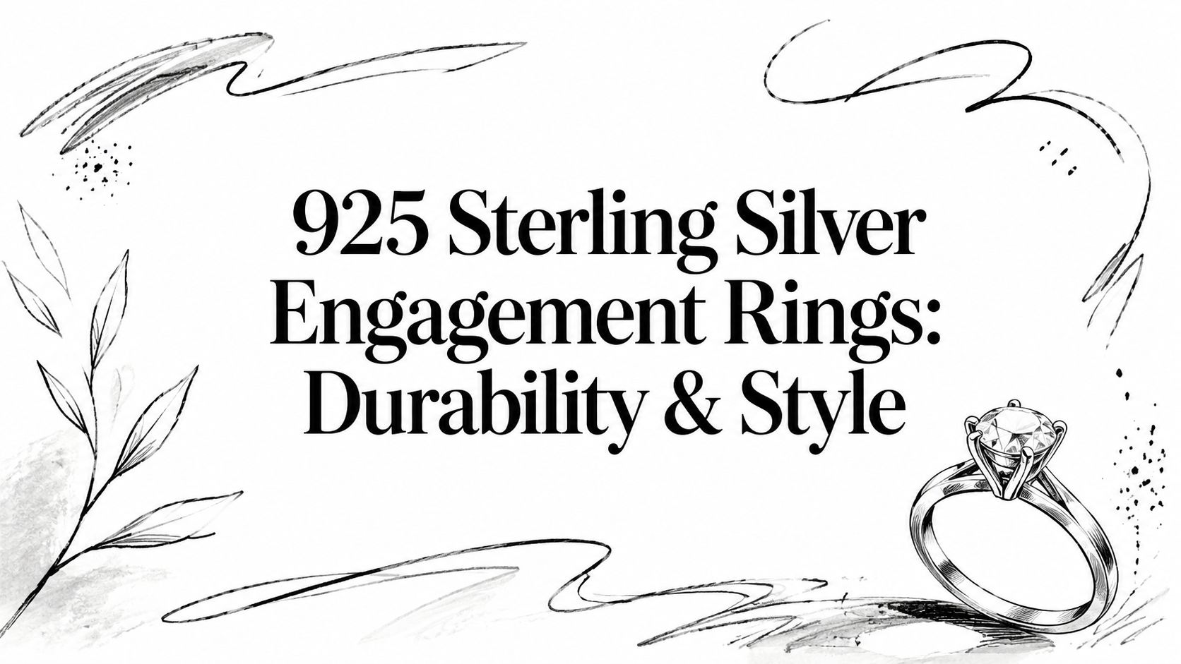 925 Sterling Silver Engagement Rings: Durability & Style