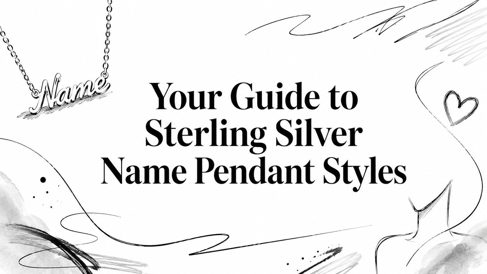 Your Guide to Sterling Silver Name Pendant Styles