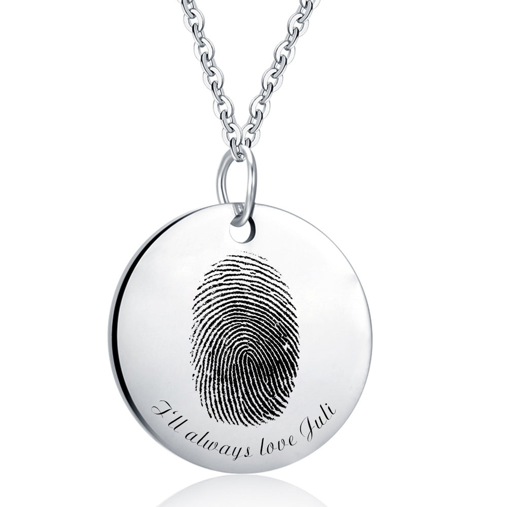 VVS Jewelry Custom Fingerprint Necklace