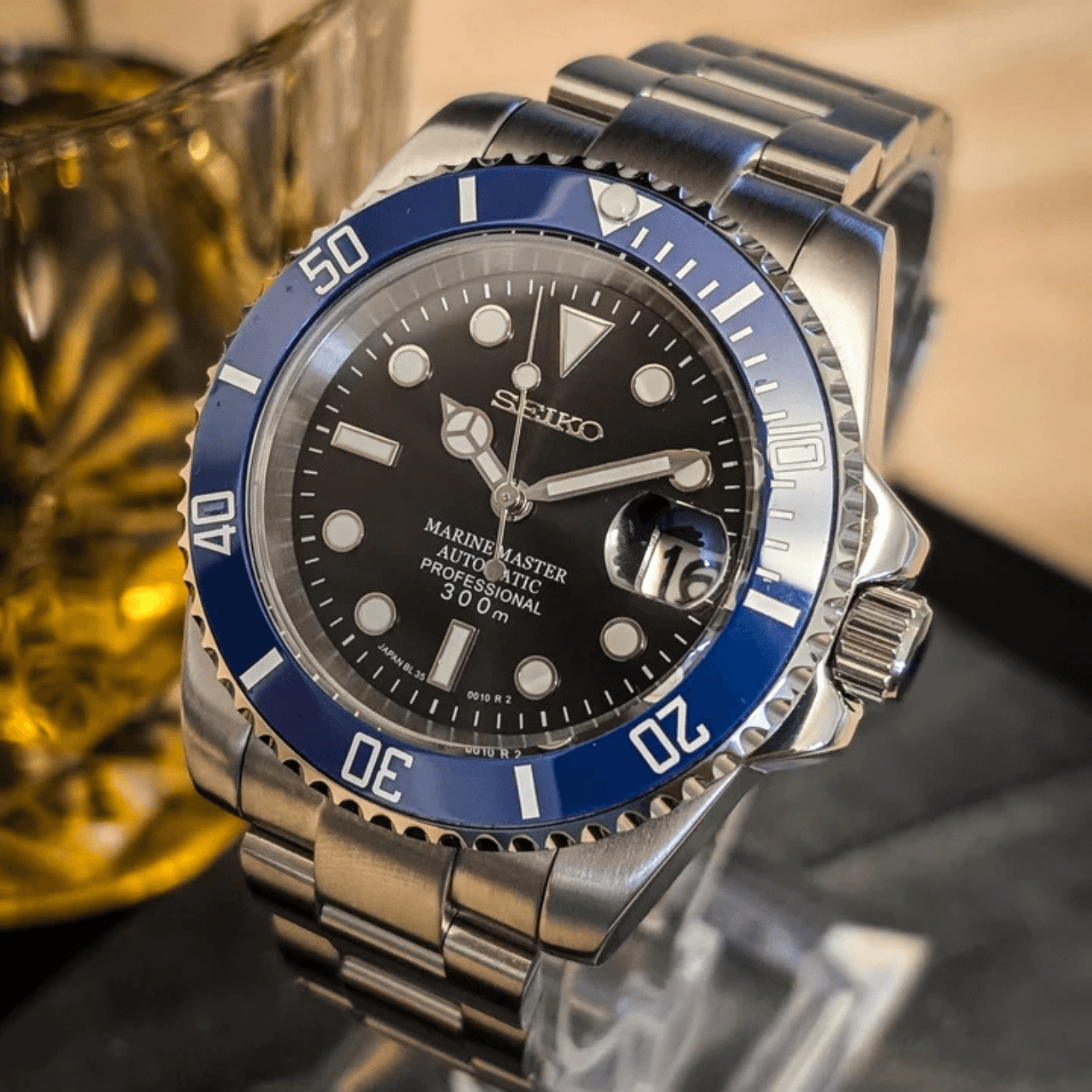 Seiko Mod Submariner - Cookie Monster
