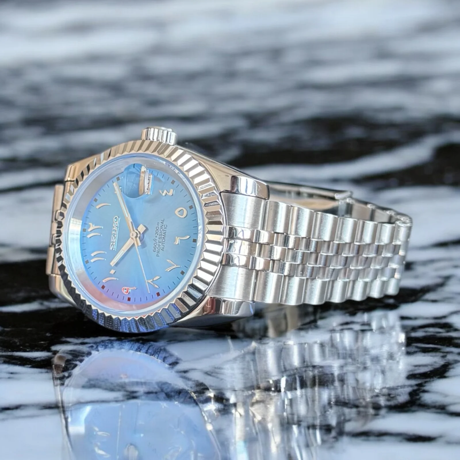 Seiko Mod Nautilus | Tiffany Blue