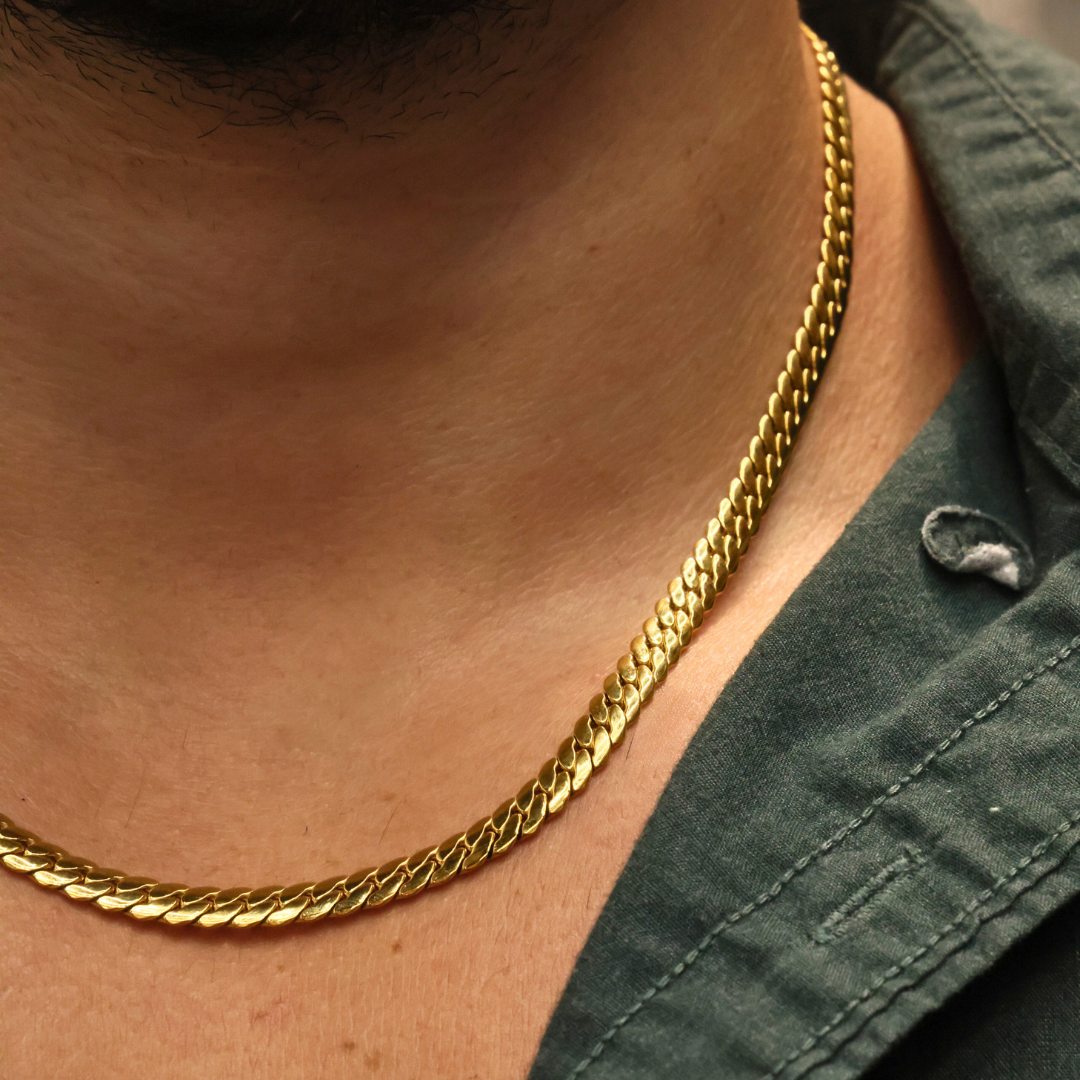 Gold 5mm Miami Cuban Link Chain