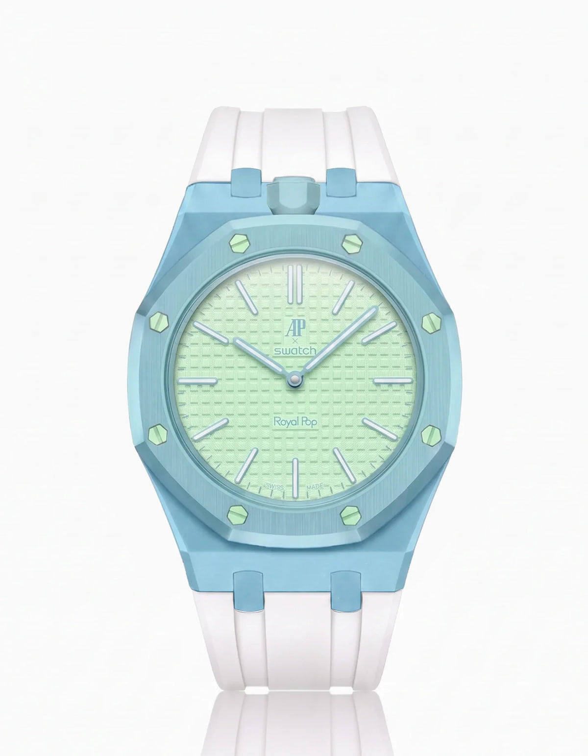 combo::light-blue::rubber-strap-for-ap-x-swatch-royal-pop-white