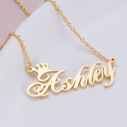 VVS Jewelry 14K Gold Custom Nameplate Choker