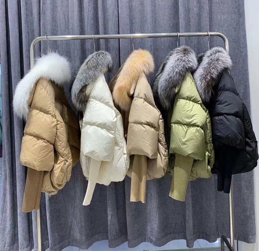 Goose Down Fox Fur Puffer Winter Jacket